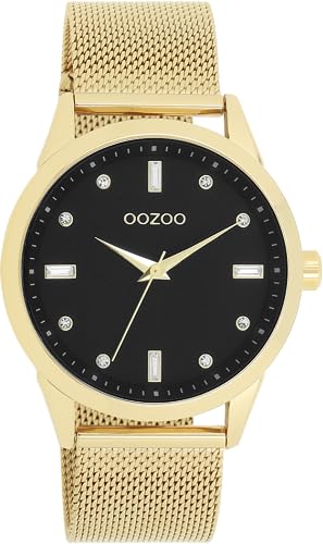 Oozoo Timepieces Damen Uhr | Armbanduhr Damen mit Metallarmband | Hochwertige Uhr für Frauen | Edle Analog Damenuhr in rund C11283 von Oozoo