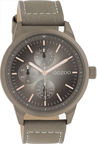 Oozoo Timepieces Herren Uhr - Armbanduhr Herren mit 22mm Lederarmband - Analog Herrenuhr in rund C10907 von Oozoo