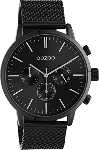 Oozoo Timepieces Herren Uhr - Armbanduhr Herren mit 22mm Mesh Armband - Analog Herrenuhr mit Milanaiseband in rund C10914 von Oozoo