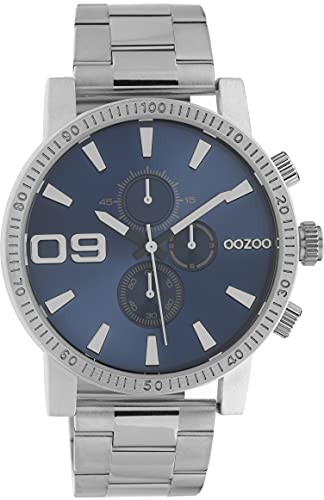 Oozoo Timepieces Herren Uhr - Armbanduhr Herren mit Edelstahl Gliederband | Hochwertige Uhr für Männer - Edle Analog Herrenuhr in rund C10705 von Oozoo