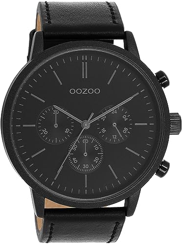 Oozoo Timepieces Herren Uhr | Armbanduhr Herren mit Lederarmband | Hochwertige Uhr für Männer | Edle Analog Herrenuhr in rund | C11203 von Oozoo