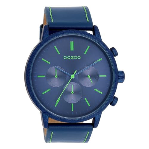 Oozoo Timepieces Herren Uhr | Armbanduhr Herren mit Lederarmband | Hochwertige Uhr für Männer | Edle Analog Herrenuhr in rund | C11205 von Oozoo