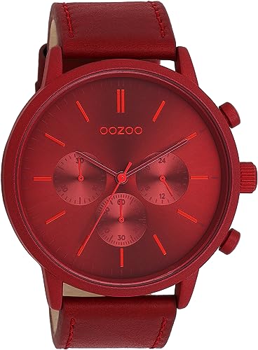 Oozoo Timepieces Herren Uhr | Armbanduhr Herren mit Lederarmband | Hochwertige Uhr für Männer | Edle Analog Herrenuhr in rund | C11207 von Oozoo