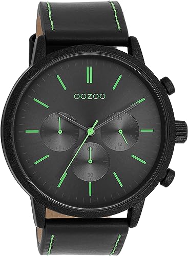 Oozoo Timepieces Herren Uhr | Armbanduhr Herren mit Lederarmband | Hochwertige Uhr für Männer | Edle Analog Herrenuhr in rund | C11208 von Oozoo