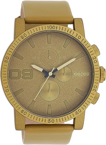 Oozoo Timepieces Herren Uhr | Armbanduhr Herren mit Lederarmband | Hochwertige Uhr für Männer | Edle Analog Herrenuhr in rund | C11217 von Oozoo