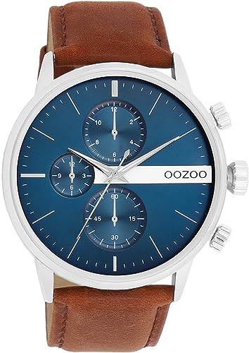 Oozoo Timepieces Herren Uhr | Armbanduhr Herren mit Lederarmband | Hochwertige Uhr für Männer | Edle Analog Herrenuhr in rund | C11221 von Oozoo