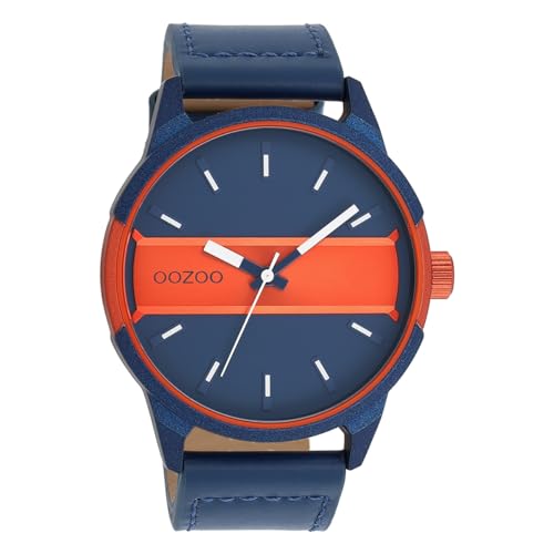 Oozoo Timepieces Herren Uhr | Armbanduhr Herren mit Lederarmband | Hochwertige Uhr für Männer | Edle Analog Herrenuhr in rund | C11232 von Oozoo