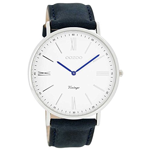 Oozoo Unisex Analog Quarz Uhr mit Leder Armband C7355 von Oozoo