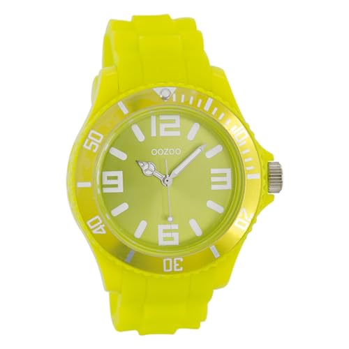 Oozoo Unisex-Armbanduhr Silicone Collection Analog Silikon gelb C4288 von Oozoo