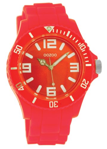 Oozoo Unisex-Armbanduhr Silicone Collection Analog Silikon pink C4282 von Oozoo