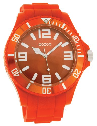 Oozoo Unisex-Armbanduhr Silicone Collection Analog Silikon rot C4285 von Oozoo