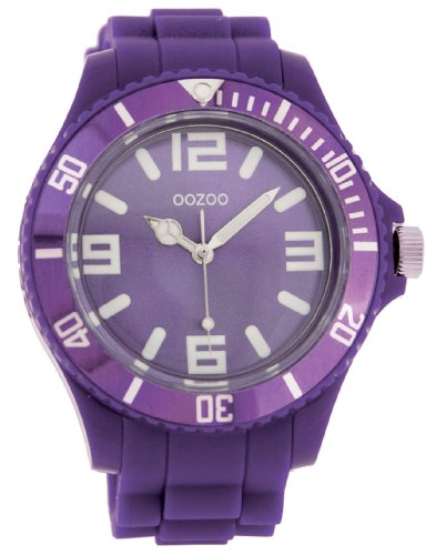 Oozoo Unisex-Armbanduhr Silicone Collection Analog Silikon violett C4286 von Oozoo