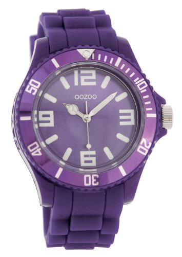 Oozoo Unisex-Armbanduhr Silicone Collection Analog Silikon violett C4290 von Oozoo