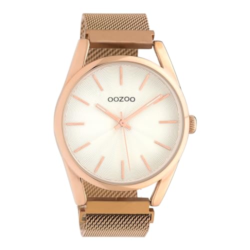 Oozoo Unisex Armbanduhr Timepieces Analog Metall Rosegold UOC10694 Analoguhr von Oozoo