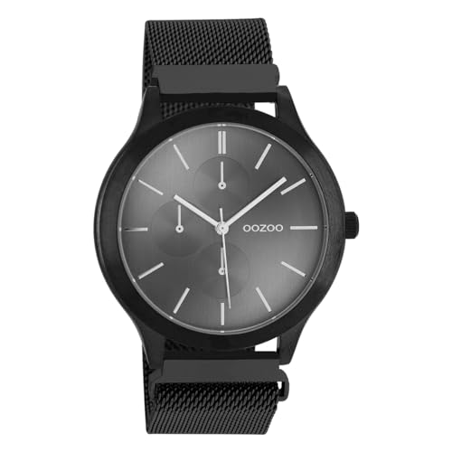 Oozoo Unisex Armbanduhr Timepieces Analog Metall schwarz UOC10690 Analoguhr von Oozoo