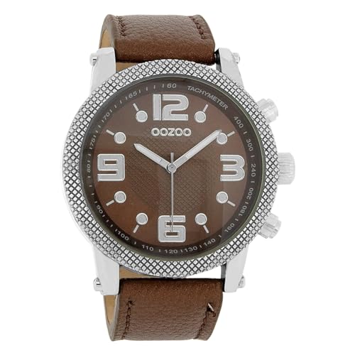 Oozoo Unisex Armbanduhr Vintage Series Analog Leder braun UOC3132A Analoguhr von Oozoo