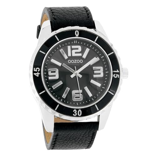 Oozoo Unisex Armbanduhr Vintage Series Analog Leder schwarz UOC4274A Analoguhr Oozoo Unisex Armbanduhr Vintage Series Analog Leder schwarz UOC4274A Analoguhr von Oozoo