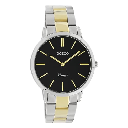 Oozoo Unisex Armbanduhr Vintage Series Analog Metall Silber Gold UOC20104 Analoguhr Oozoo Unisex Armbanduhr Vintage Series Analog Metall Silber Gold UOC20104 Analoguhr von Oozoo