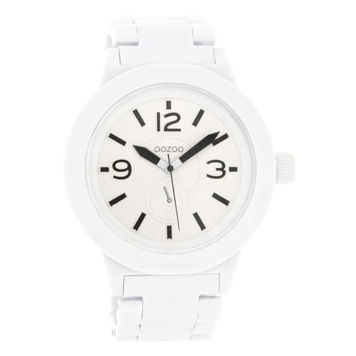 Oozoo Unisex Armbanduhr Vintage Series Analog Metall weiß UOC4116A Analoguhr Oozoo Unisex Armbanduhr Vintage Series Analog Metall weiß UOC4116A Analoguhr von Oozoo