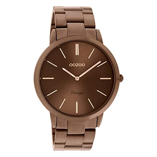 Oozoo Unisex Armbanduhr braun Analog C20103 Vintage Series Edelstahl UOC20103 Analoguhr von Oozoo