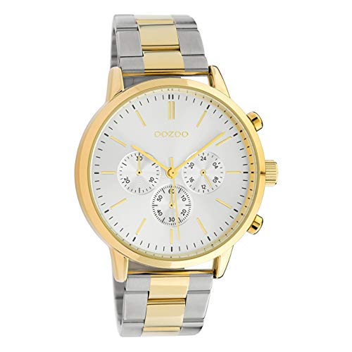 Oozoo Unisex Armbanduhr mit Edelstahl Gliederarmband 42 MM Bicolor C10547 Oozoo Unisex Armbanduhr mit Edelstahl Gliederarmband 42 MM Bicolor C10547 von Oozoo