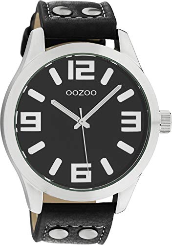 Oozoo Damenuhr mit Lederband C1054,schwarz, 46 MM von Oozoo