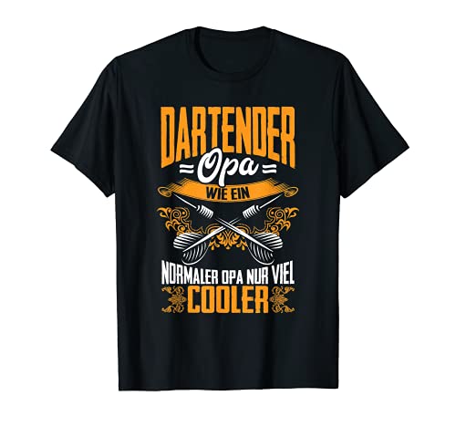 Herren Dartender Opa Dart Spruch Dartspieler Dartscheibe Darts T-Shirt Herren Dartender Opa Dart Spruch Dartspieler Dartscheibe Darts T-Shirt von Opa Dart Geschenk Darts Pfeile Dartboard Zubehör