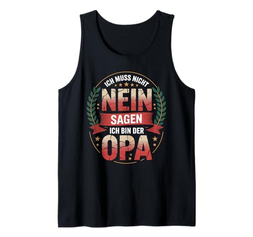 Herren Opa Geburtstag & Lustiger Opa Spruch, Großvater Tank Top von Opa Vatertagsgeschenk & Opa Geschenk Vatertag Idee