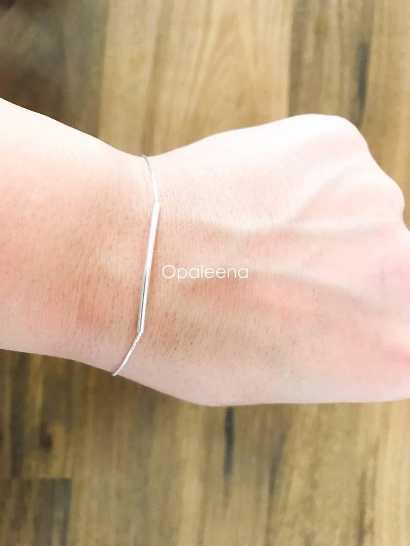 Silberarmband Sterlingsilber Armband 925 Silber Zierliche Schmuck Minimal Brautjungfer Sommer Geschenk Zartes Schlichtes Silberarmband Sterlingsilber Armband 925 Silber Zierliche Schmuck Minimal Brautjungfer Sommer Geschenk Zartes Schlichtes von Opaleena