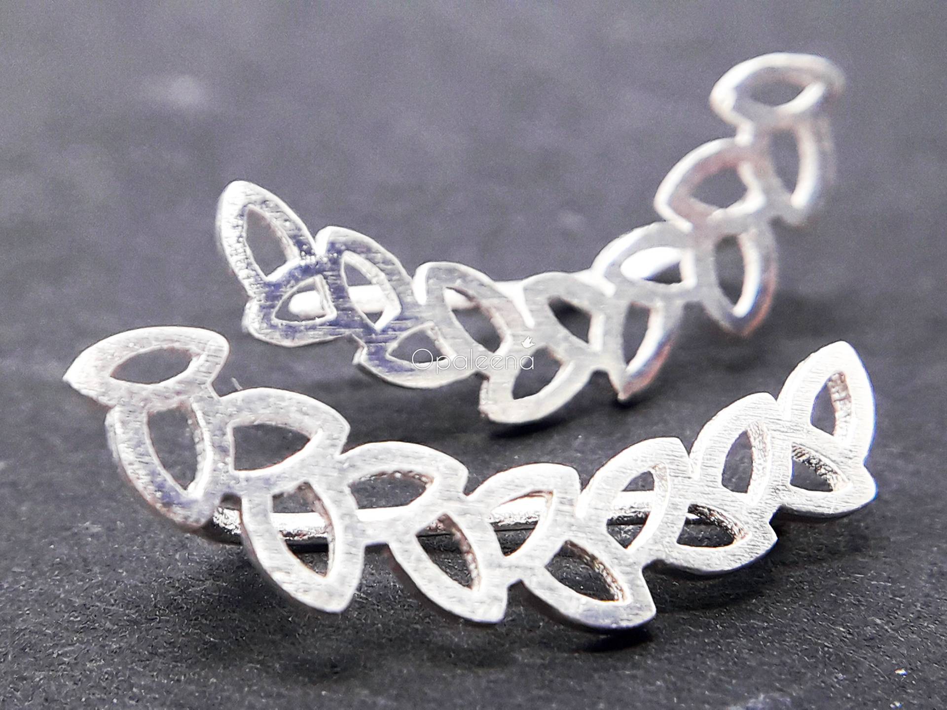 Silberohrringe Silberohrstecker Goldohrringe Ohrringe Halbmond Ohrstecker Alltag Minimalist Schmuck von Opaleena
