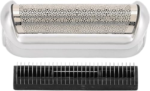 1 Stück 5S Rasierer Ersatzfolie und Cutter für Braun, Ersatz-Rasierer-Teil Cutter Zubehör für Braun M90 M60 P40 P50 P60 P70 P80 555 575 370, Herren Elektrorasierer Ersatzköpfe von Opemg