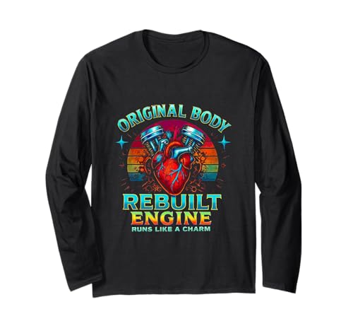 Rebuilt Engine Open Heart Chirurgie Recovery Survivor Men Langarmshirt Rebuilt Engine Open Heart Chirurgie Recovery Survivor Men Langarmshirt von Open Heart Surgery Get Well Bypass Apparel Co.