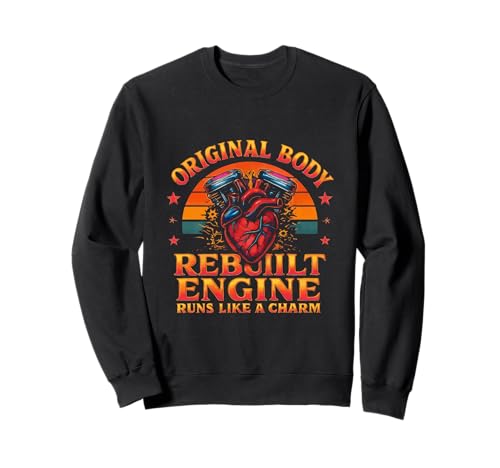 Rebuilt Engine Open Heart Chirurgie Recovery Survivor Men Sweatshirt Rebuilt Engine Open Heart Chirurgie Recovery Survivor Men Sweatshirt von Open Heart Surgery Get Well Bypass Apparel Co.