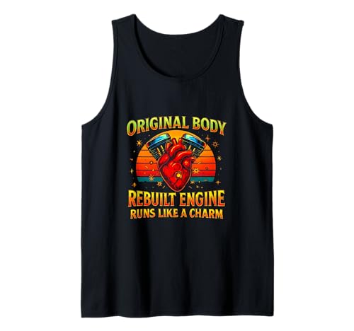 Rebuilt Engine Open Heart Chirurgie Recovery Survivor Men Tank Top von Open Heart Surgery Get Well Bypass Apparel Co.