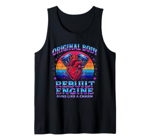 Rebuilt Engine Open Heart Chirurgie Recovery Survivor Men Tank Top von Open Heart Surgery Get Well Bypass Apparel Co.