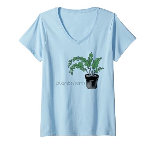 Damen Plant Mom Muttertag Lustiger Gartenbau T-Shirt mit V-Ausschnitt Damen Plant Mom Muttertag Lustiger Gartenbau T-Shirt mit V-Ausschnitt von Open Mind Prints Popular Humor