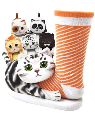 Katzen Hausschuhe Kinder Herren Damen,Kawaii Winter Warme Plüsch Pantoffeln Tiere,Weiche Bequeme (Samurai Katze, Kleinkind, Damen, Medium, Alphanumerisch, EU Schuhgrößensystem, Breit) von Openhahaha