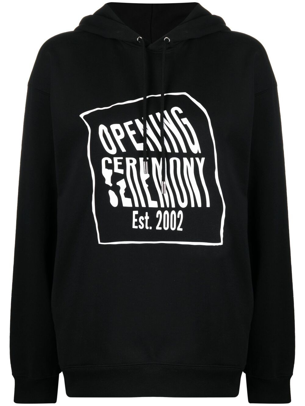 Opening Ceremony Hoodie mit Logo-Print - Schwarz von Opening Ceremony