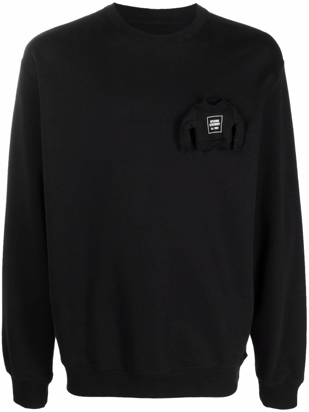 Opening Ceremony Sweatshirt mit Applikation - Schwarz von Opening Ceremony