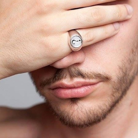 Openjart Fragezeichen Ringe in Sterling Silber/18K Vermeil Und Emaille von Openjart