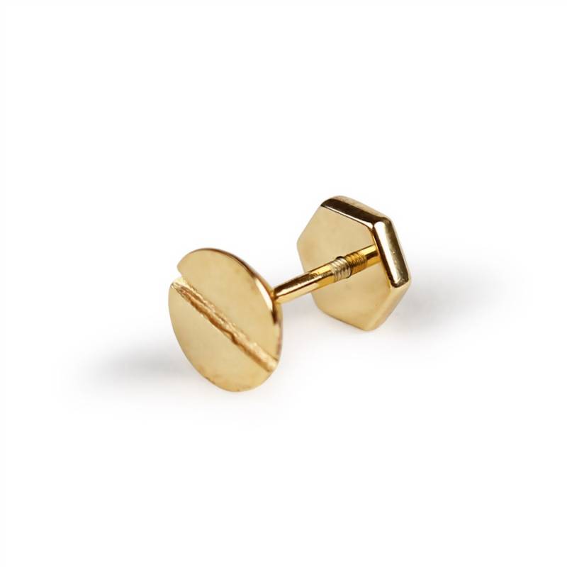 Openjart Slot Screw Stud in 18K Vermeil, Unisex von Openjart