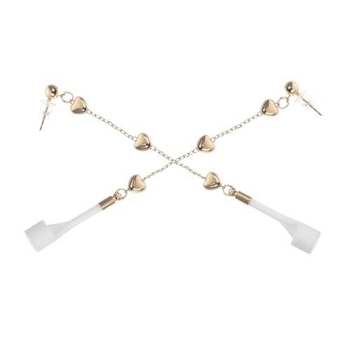 Operitacx 1 Paar Einfache Ohrclips für Herzform Ohrringe zur Dekoration Schutz vor Verlust Ergonomisches Design und Langlebig für Damen von Operitacx