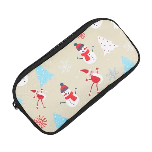 Operitacx 1 STK Weihnachts-Aufbewahrungstasche Geldbörsen Mädchen Geschenk Schule Strumpffüller Für Studenten Weihnachten Ältere Tragbar Cartoon-Tasche Polyester von Operitacx