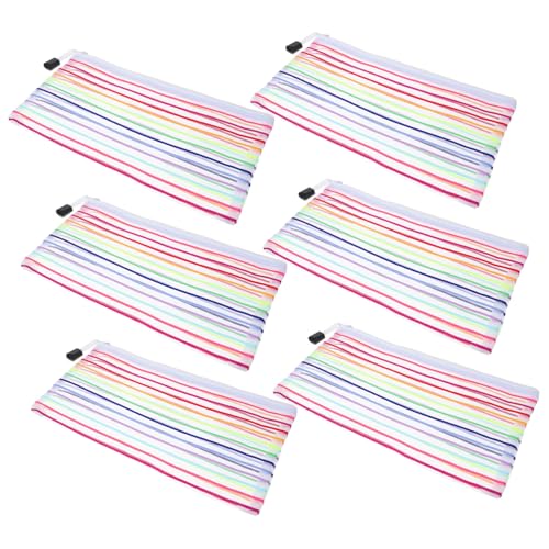 Operitacx 1 Satz Geldbeutel Für Bargeld Und Rechnungen Multifunktionale Stift Und Dokumententaschen Mit Reißverschluss Für Büroangestellte Und Studenten 6 Stück von Operitacx