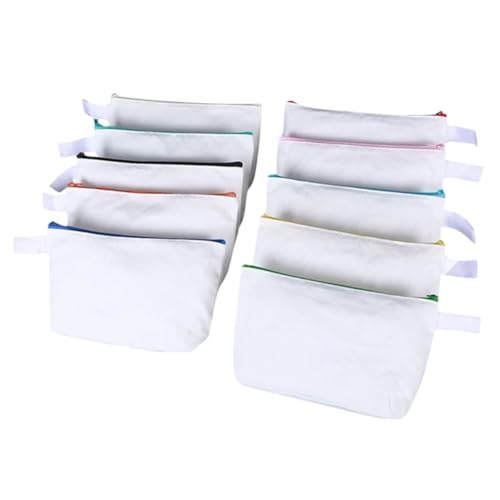 Operitacx 10 Stück Teiliges Canvas Kosmetiktaschen Reißverschluss Leere DIY Schmink Kulturbeutel Robust und Vielseitig für Reisen Outdoor Badezimmer und Alltag Praktische Organizer Operitacx 10 Stück Teiliges Canvas Kosmetiktaschen Reißverschluss Leere DIY Schmink Kulturbeutel Robust und Vielseitig für Reisen Outdoor Badezimmer und Alltag Praktische Organizer von Operitacx