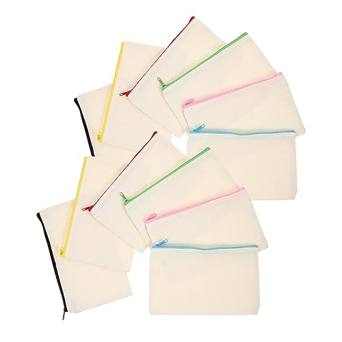 Operitacx 12stücke Kosmetiktasche Aus Canvas Kosmetikbeutel Mit Reißverschluss Große Kapazität Travel Bag Für Reisen Und Täglichen Gebrauch Organisationstasche Für Make-up Und von Operitacx