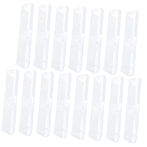 Operitacx 15 Stück Teiliges Transparentes Acryl Stifteetui Multifunktionale Kugelschreiber Aufbewahrungsbox Kompakte Pen Display Hülle Leicht Langlebig für Büro Schule Geschenke und von Operitacx