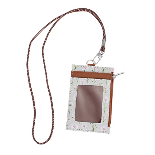 Operitacx 1stk Kartenhalter Mit Lanyard Lanyards Schlüsselbandhalter Arbeitsausweishalter Buskarte Modischer Kartenhalter Bankinhaber Geldbörse Lanyard-Abdeckung Geschäft Entlüften Pu Coffee von Operitacx
