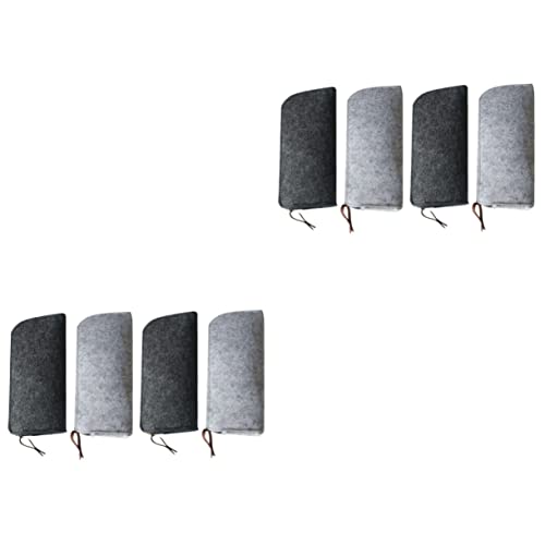 Operitacx 2 Sätze Teiliges Filz Stifteetui Dunkelgrau Vielseitige Aufbewahrung Für Stifte Kosmetik Handy Und Stilvoller Organizer Für Schule Und Alltag 4 Stücke * 2 von Operitacx