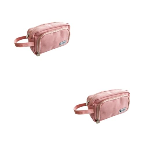 Operitacx 2 Stck. Stifthülle Großer Stauraum für Schule Büro Robustes Baumwoll Canvas für Studenten Praktische Aufbewahrung für Schreibwaren von Operitacx